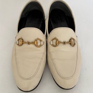 Gucci Jordaan Horsebit Leather Loafers